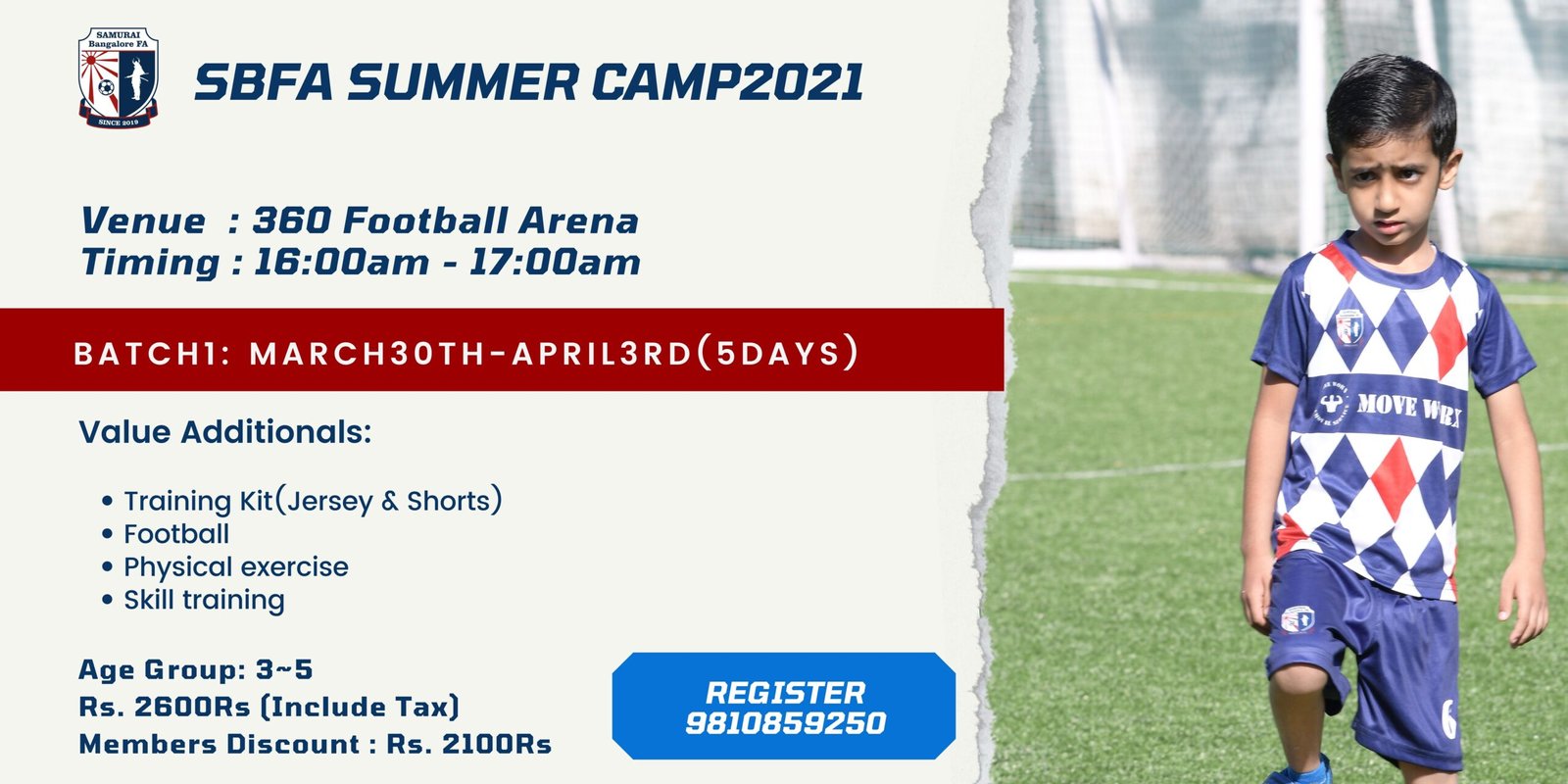 SBFA U-5 Summer Camp