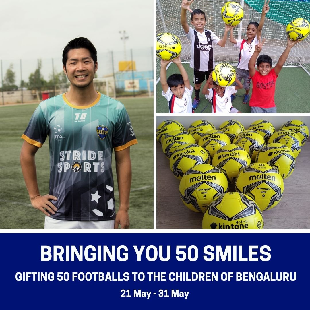 Let’s gift 50 footballs to bring smiles to children!