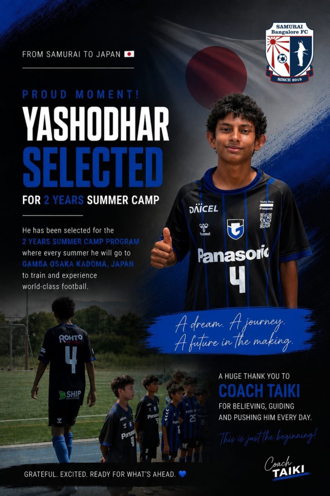 A PROUD MOMENT FOR YASHODHAR!